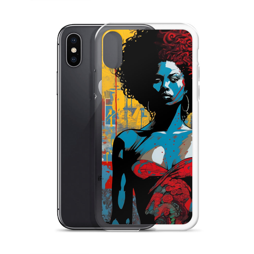iPhone Case - Woman in Red Funk Art