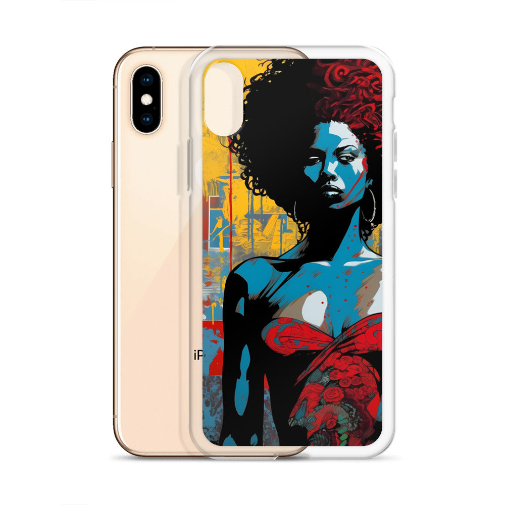 iPhone Case - Woman in Red Funk Art