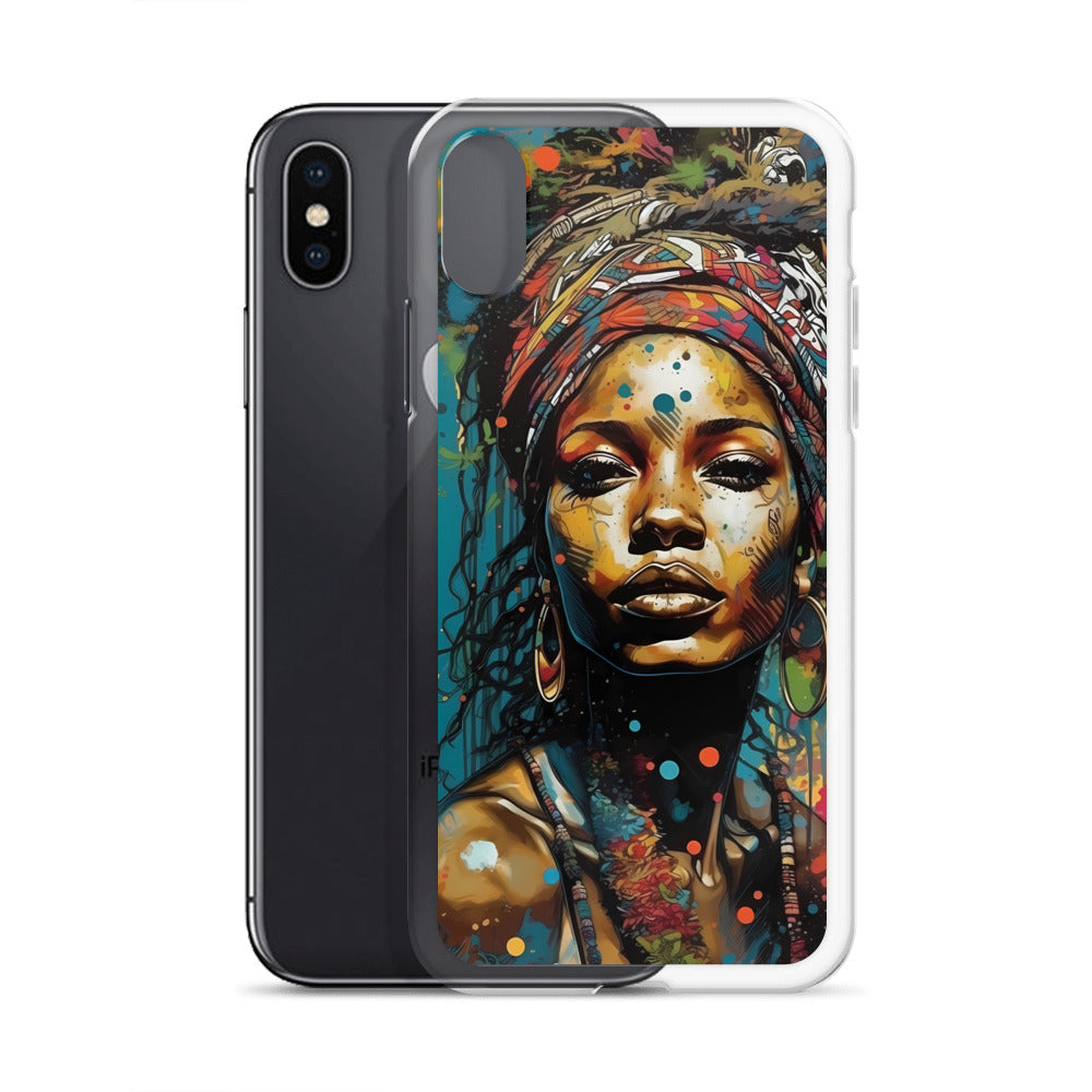 iPhone Case - Layers of Paint African Woman