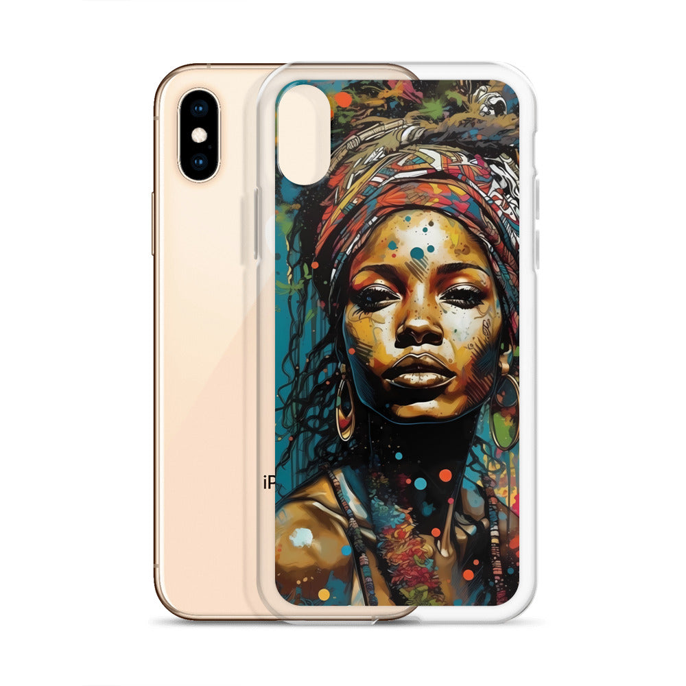 iPhone Case - Layers of Paint African Woman