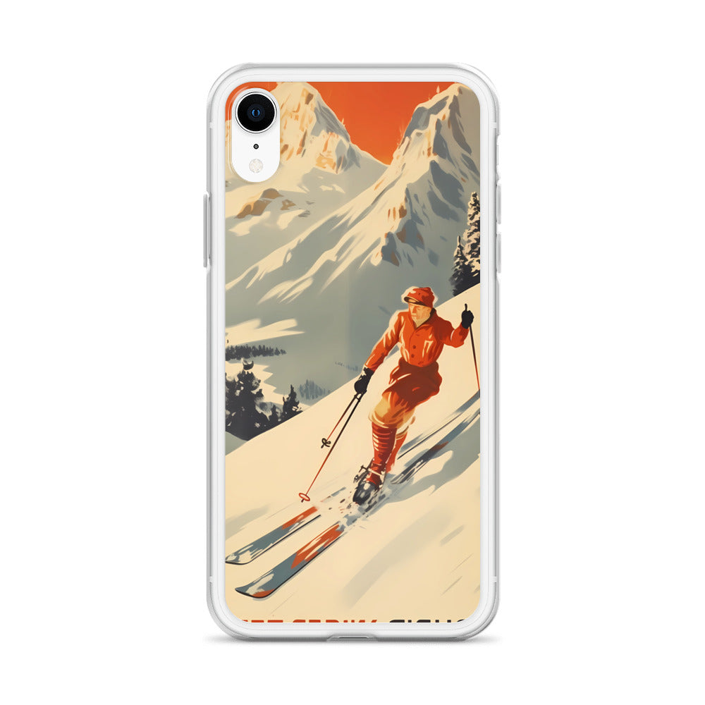 iPhone Case - Vintage Adverts - Swiss Skier