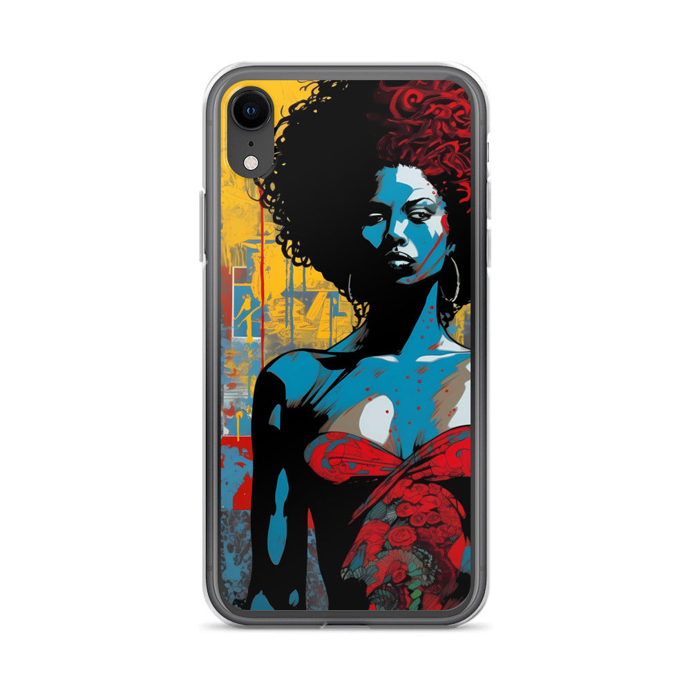 iPhone Case - Woman in Red Funk Art