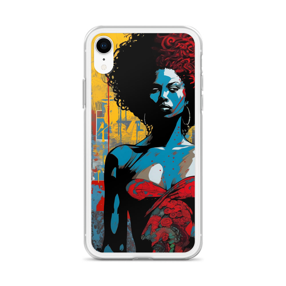 iPhone Case - Woman in Red Funk Art
