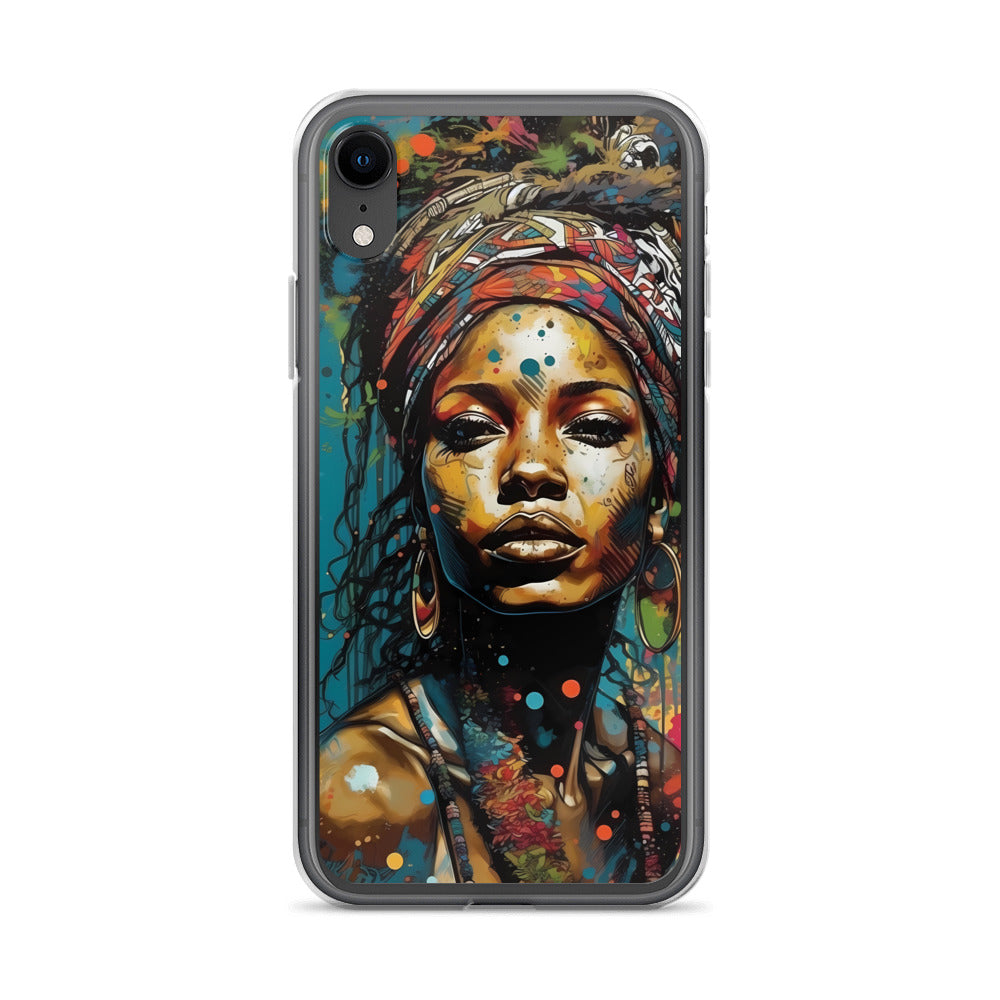 iPhone Case - Layers of Paint African Woman