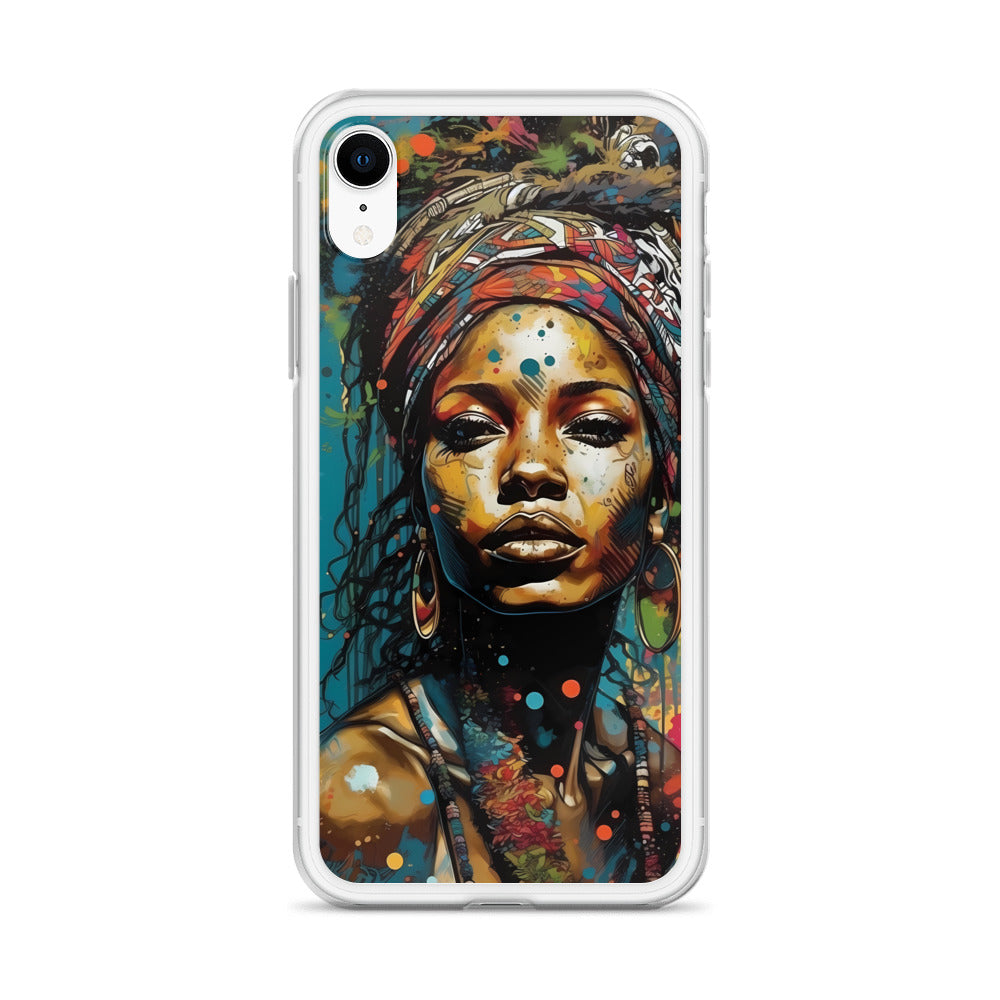 iPhone Case - Layers of Paint African Woman