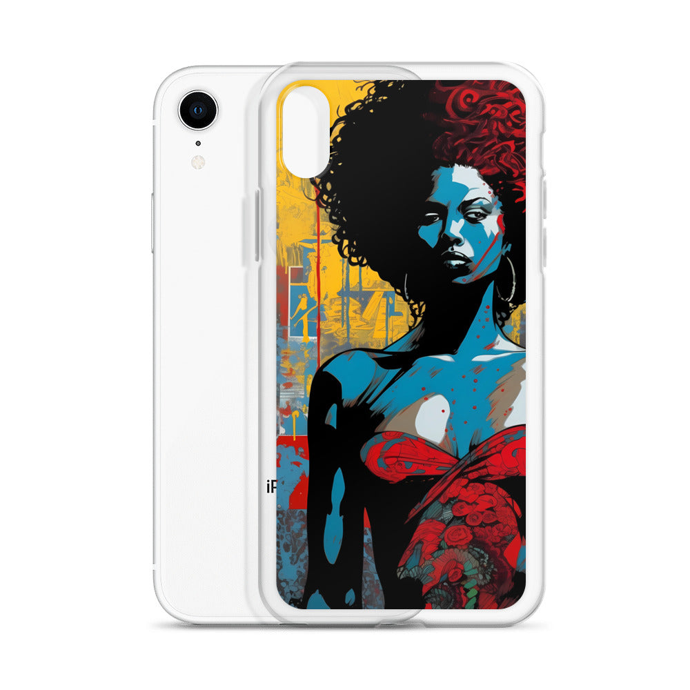 iPhone Case - Woman in Red Funk Art