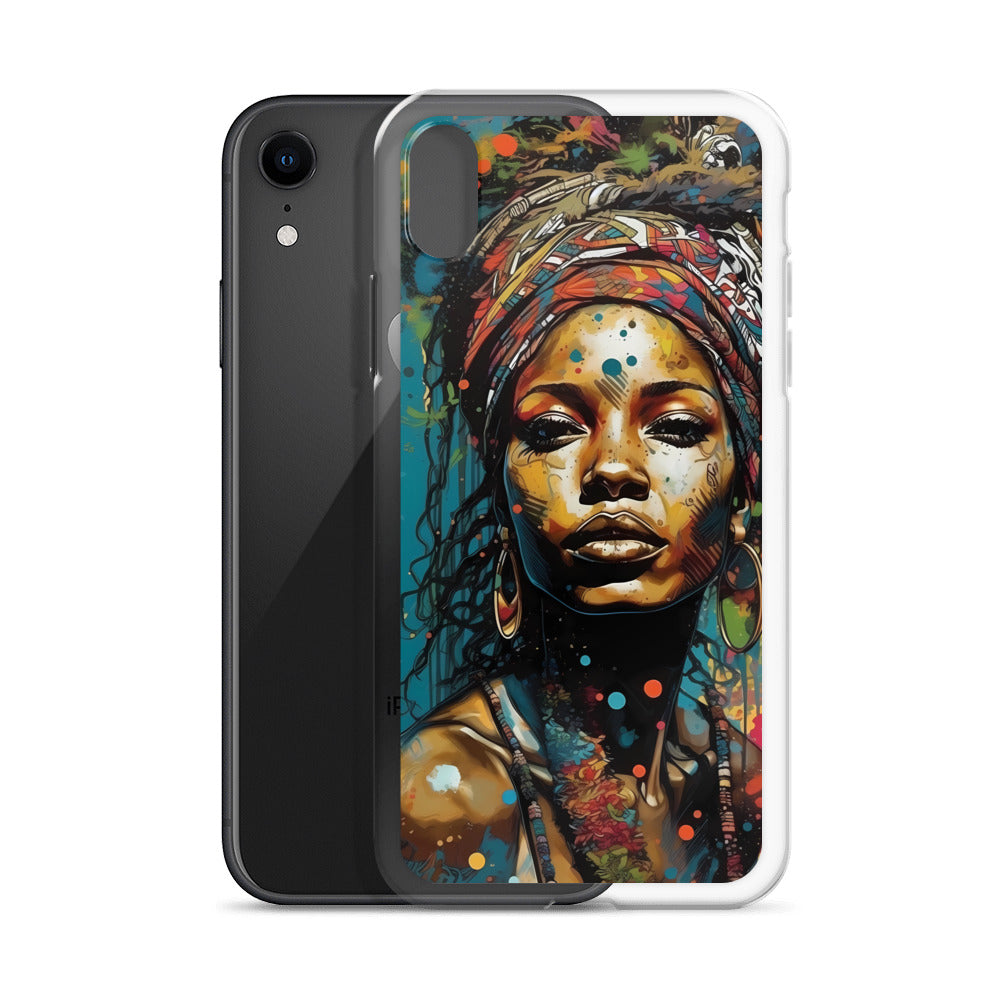 iPhone Case - Layers of Paint African Woman
