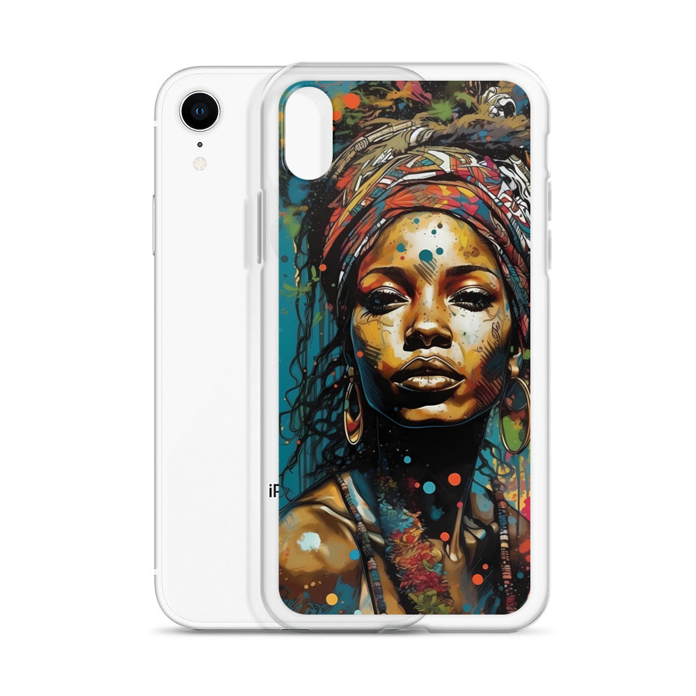 iPhone Case - Layers of Paint African Woman