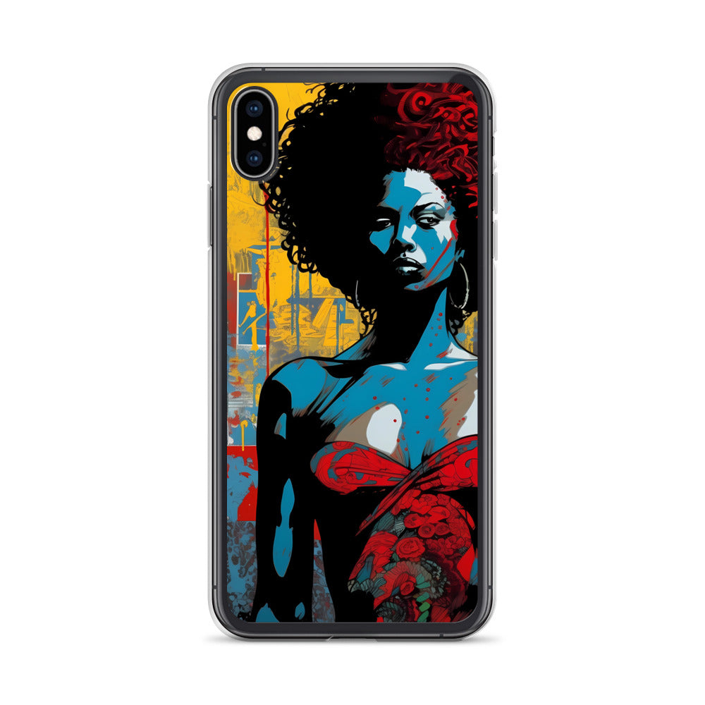 iPhone Case - Woman in Red Funk Art