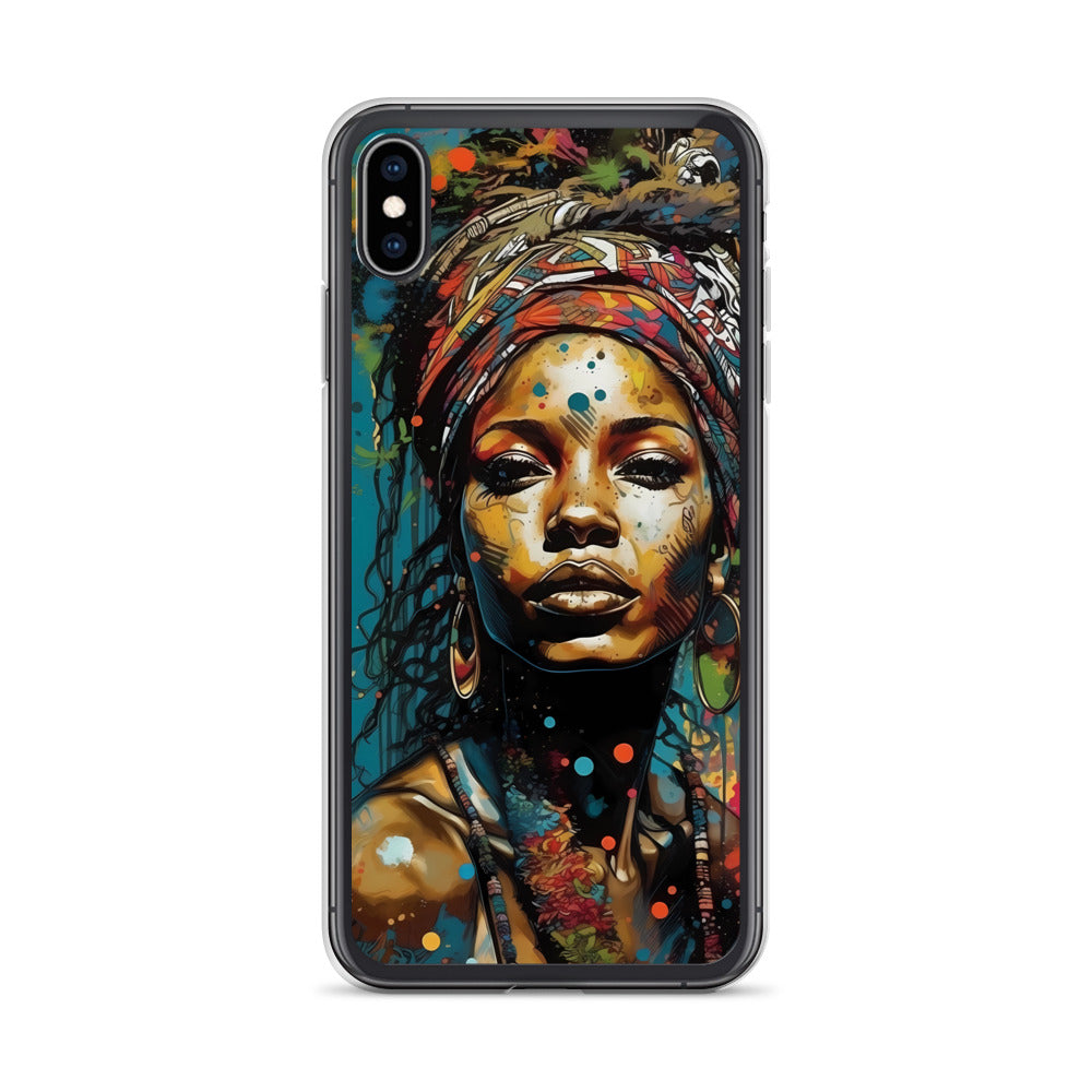 iPhone Case - Layers of Paint African Woman