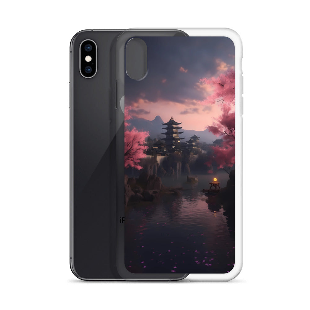 iPhone Case - Cherry Blossoms on Lake