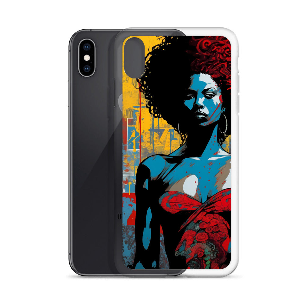 iPhone Case - Woman in Red Funk Art