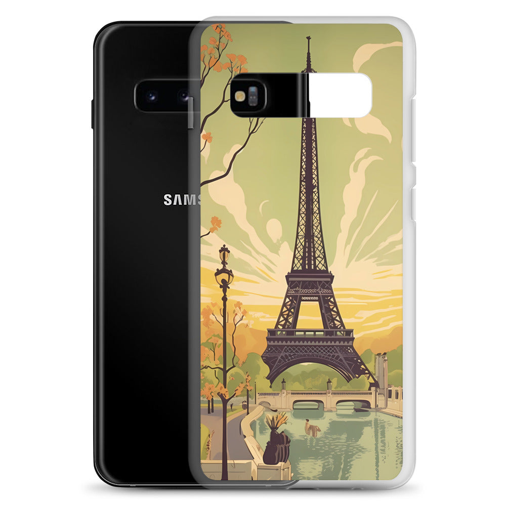 Samsung Case - Vintage Adverts - Eiffel Tower