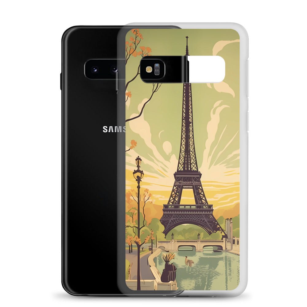 Samsung Case - Vintage Adverts - Eiffel Tower