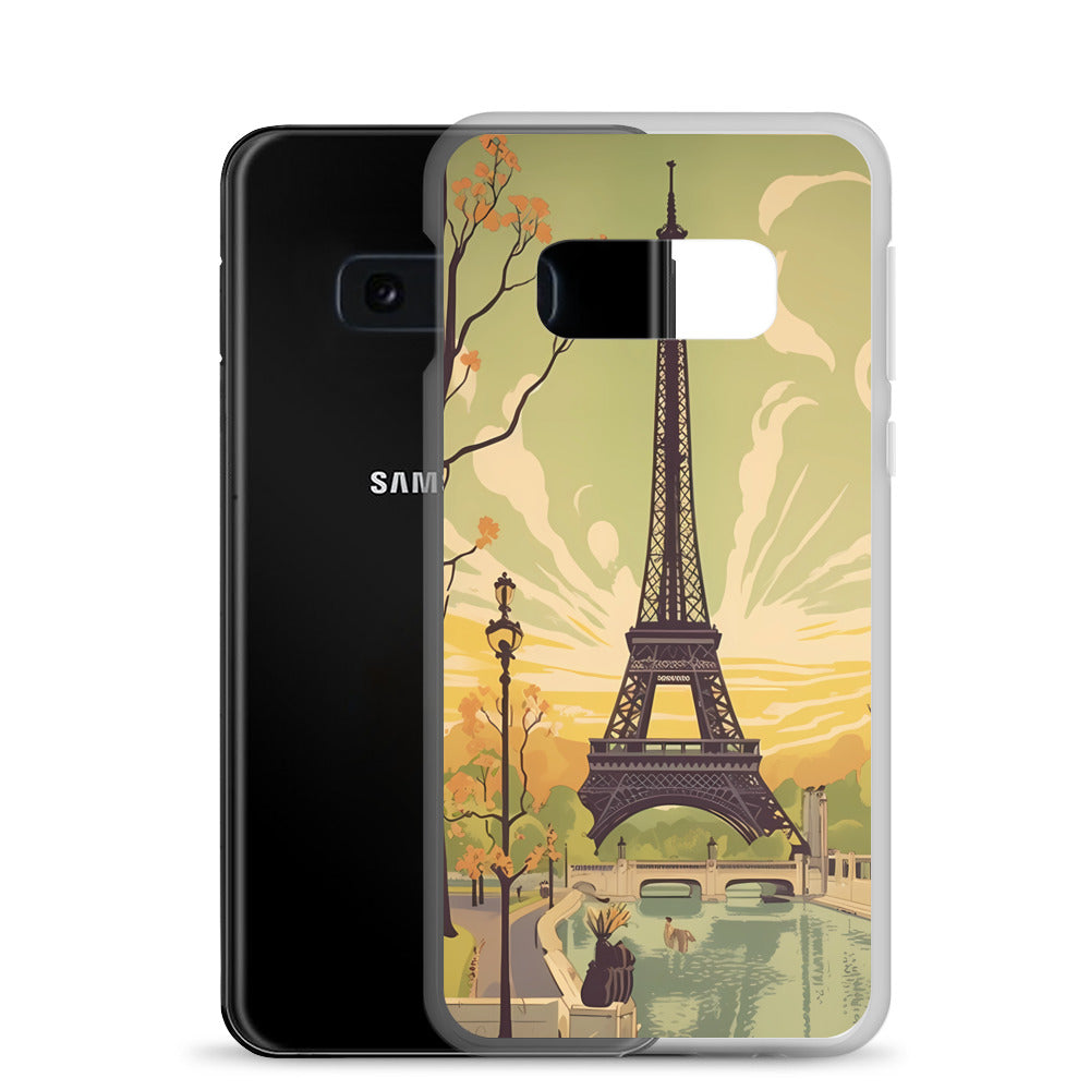 Samsung Case - Vintage Adverts - Eiffel Tower