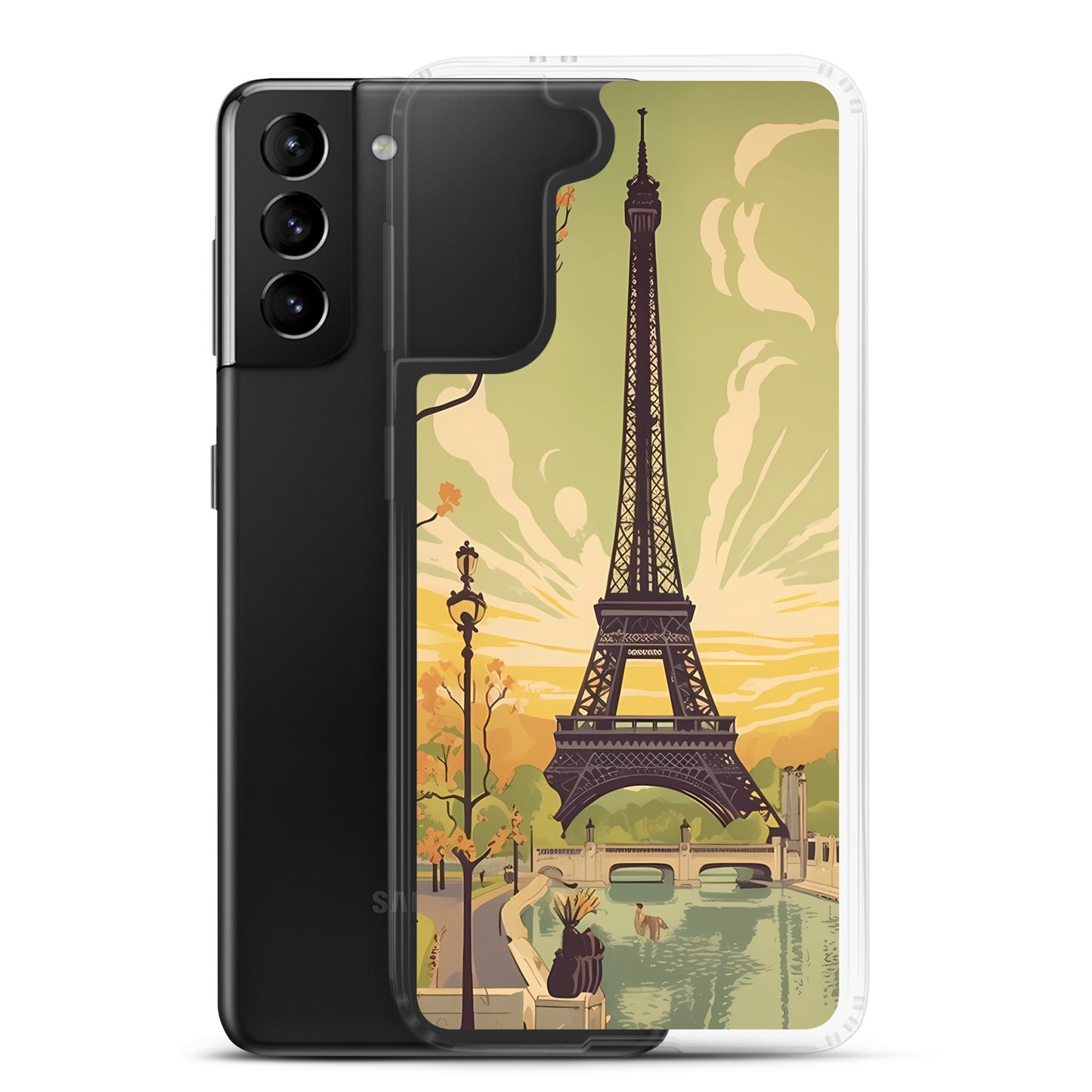 Samsung Case - Vintage Adverts - Eiffel Tower