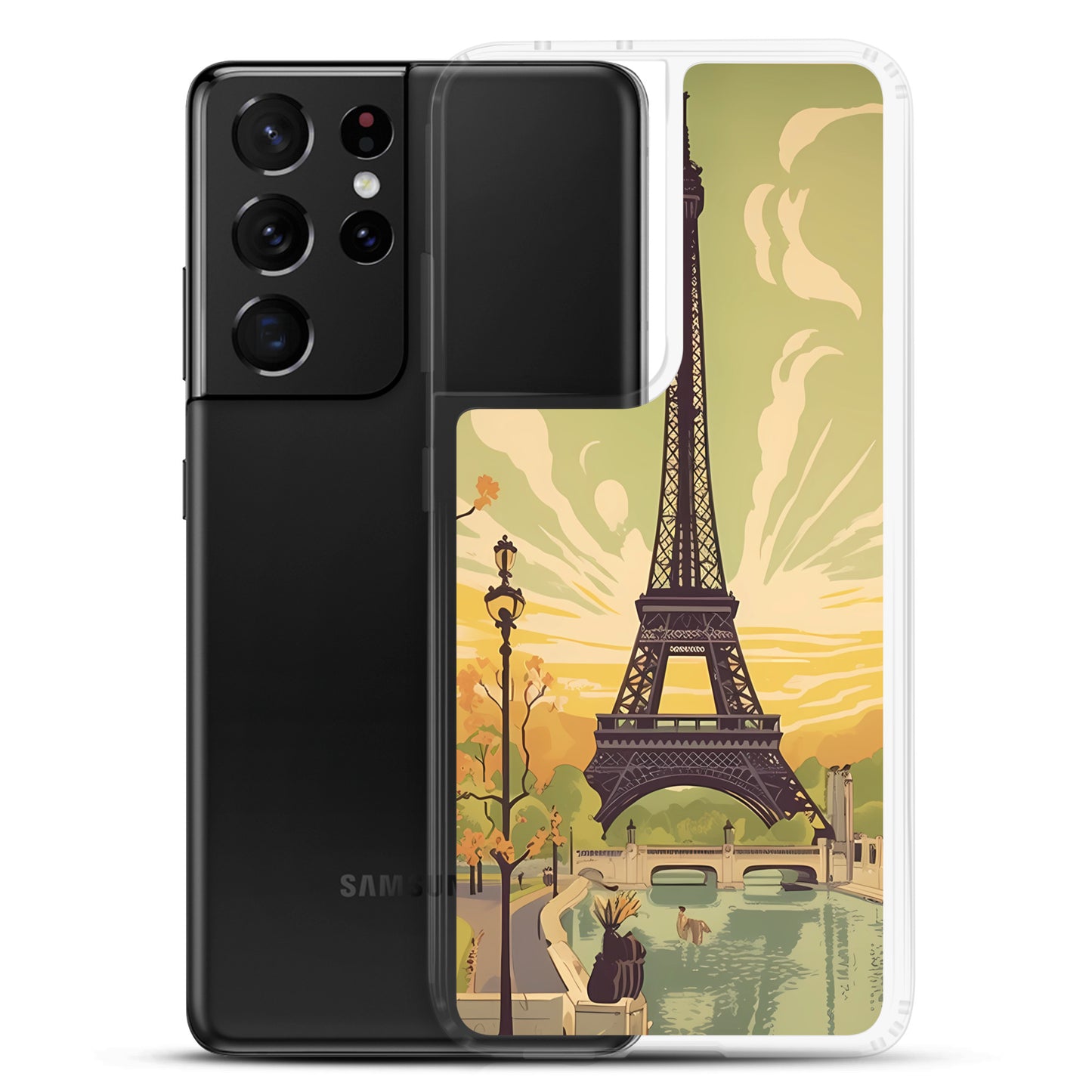 Samsung Case - Vintage Adverts - Eiffel Tower
