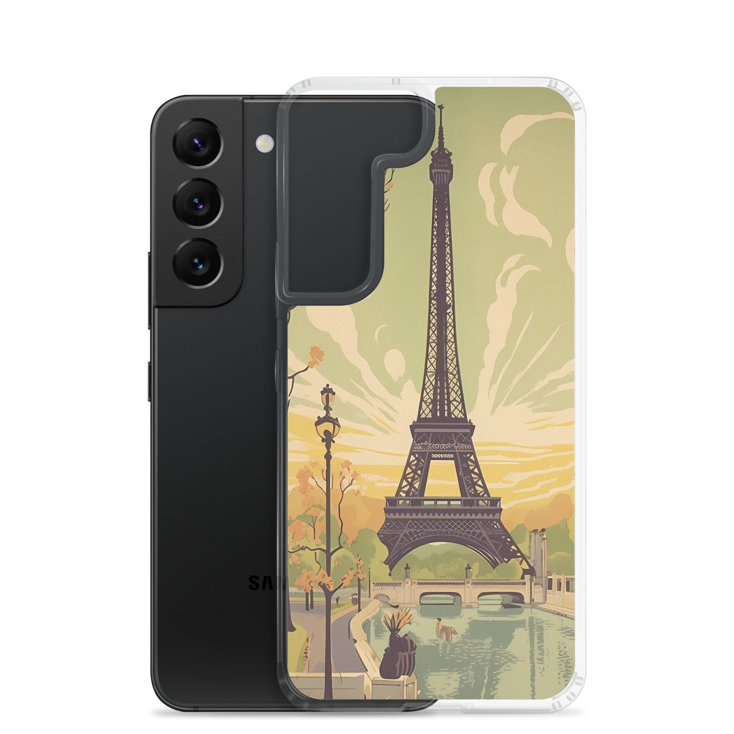 Samsung Case - Vintage Adverts - Eiffel Tower