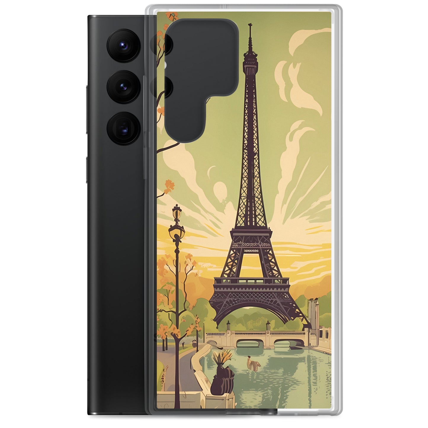Samsung Case - Vintage Adverts - Eiffel Tower