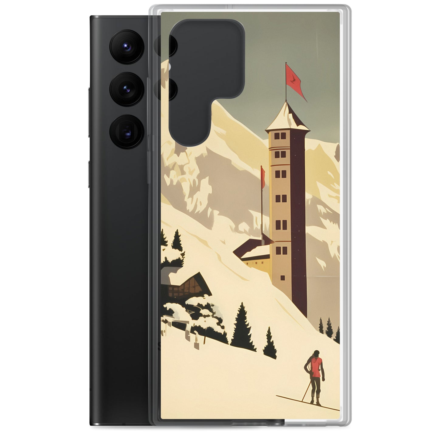 Samsung Case - Vintage Adverts - Ski Mountain