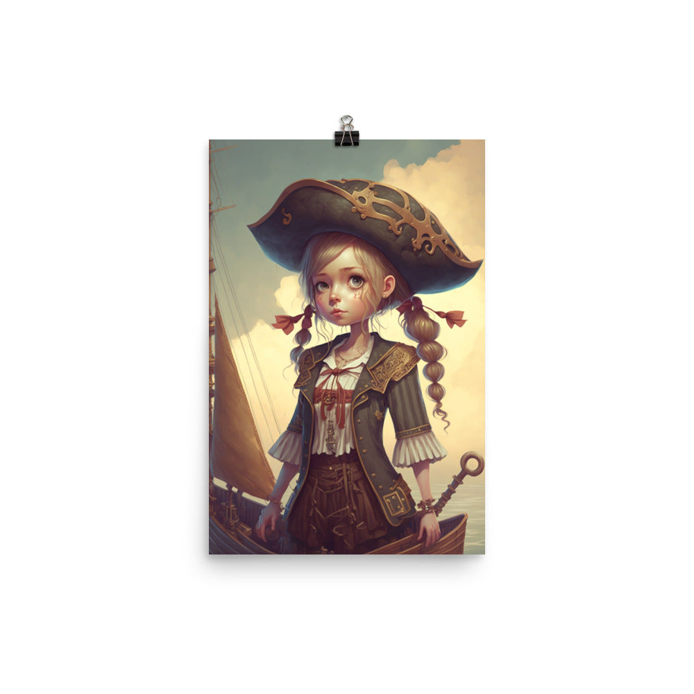 Enhanced Matte Paper Poster - Pirate Girl