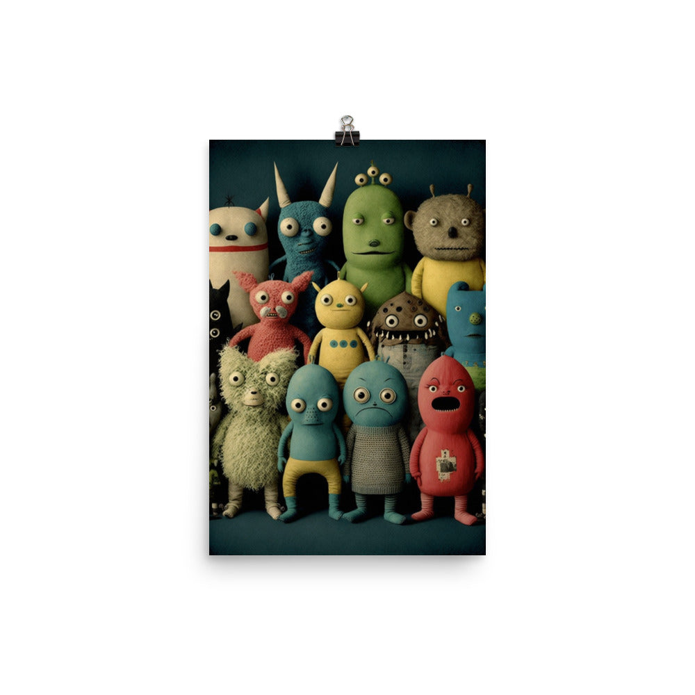 Enhanced Matte Paper Poster - Collectible Monsters