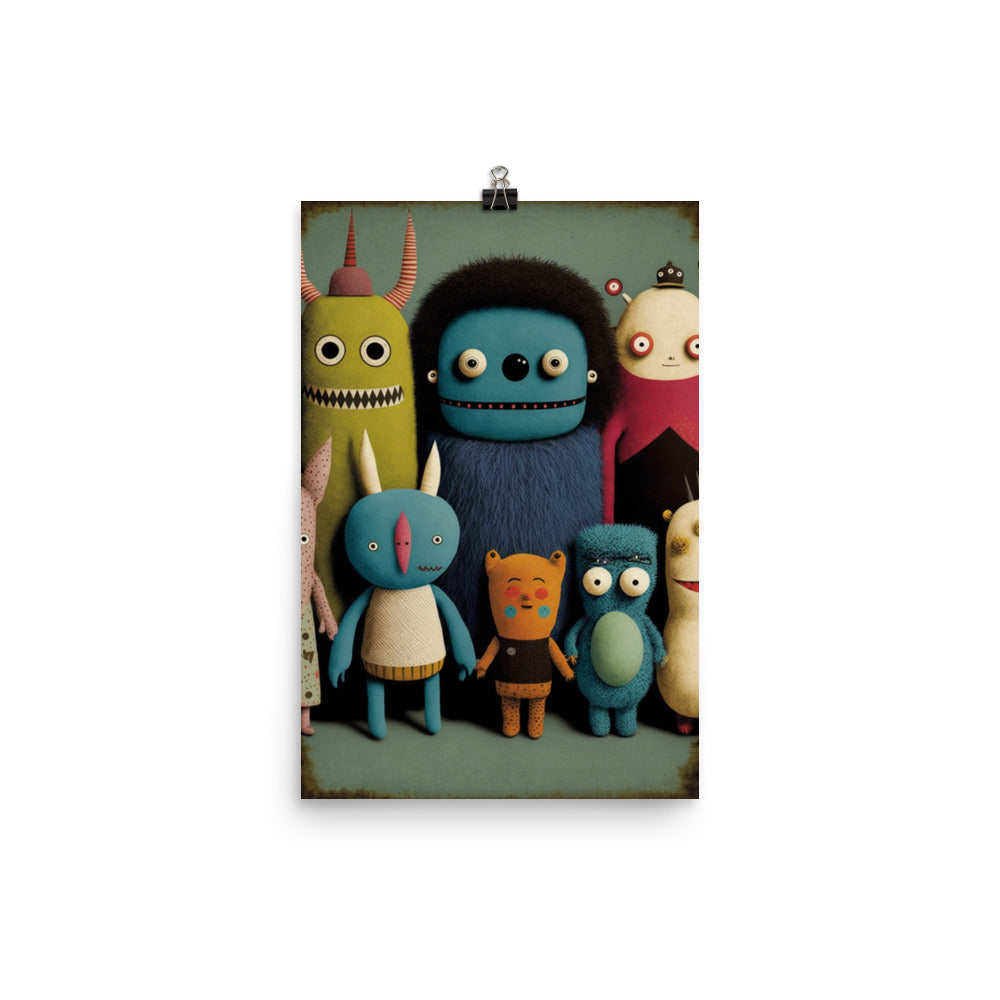 Enhanced Matte Paper Poster - Collectible Monsters