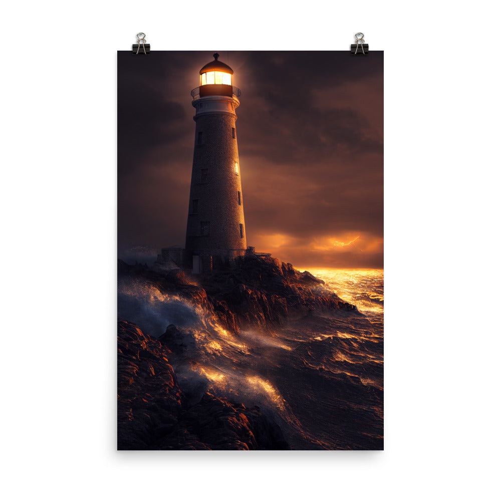 Enhanced Matte Poster - Lighthouse