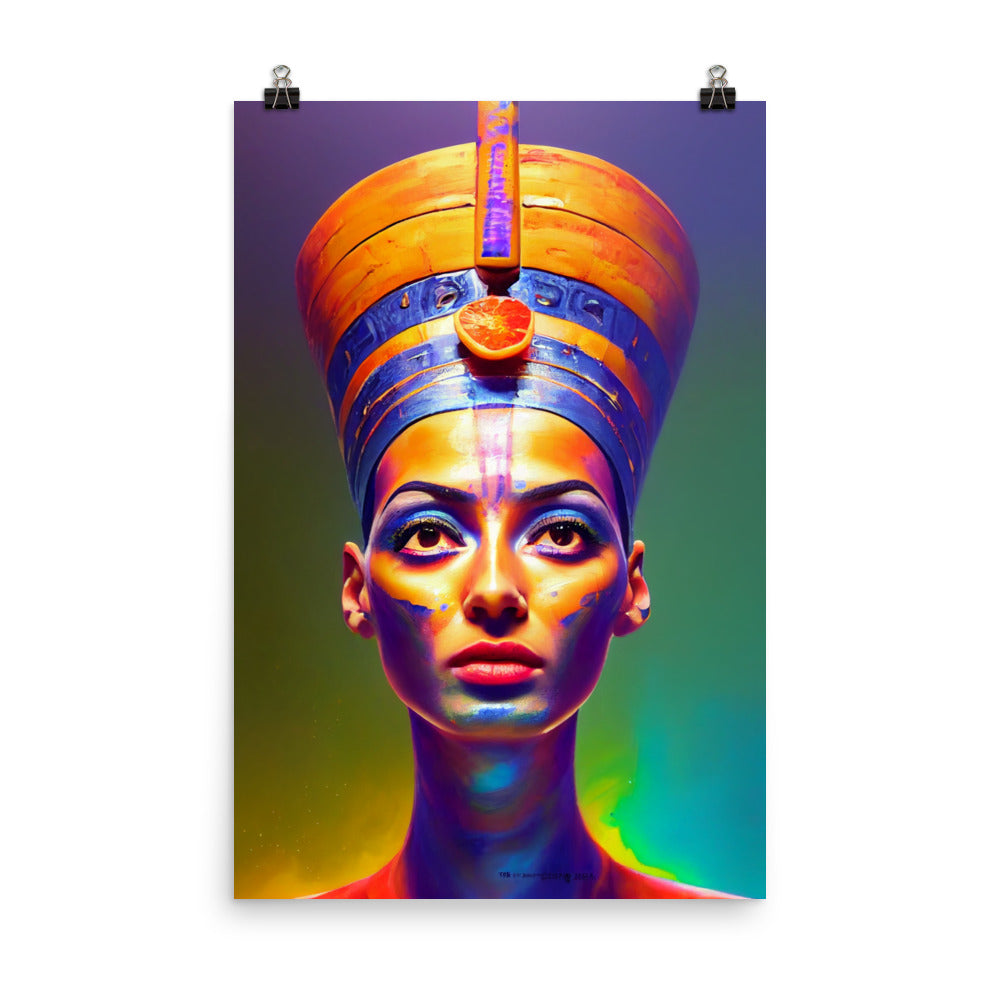 Enhanced Matte Poster - Nefertiti Portrait