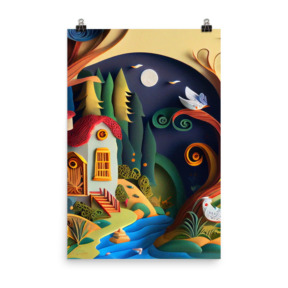 Enhanced Matte Paper Poster - Paper Art