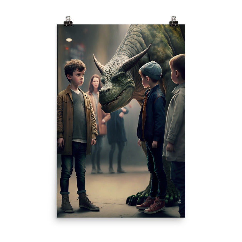 Enhanced Matte Paper Poster - Bring Your Dino to School