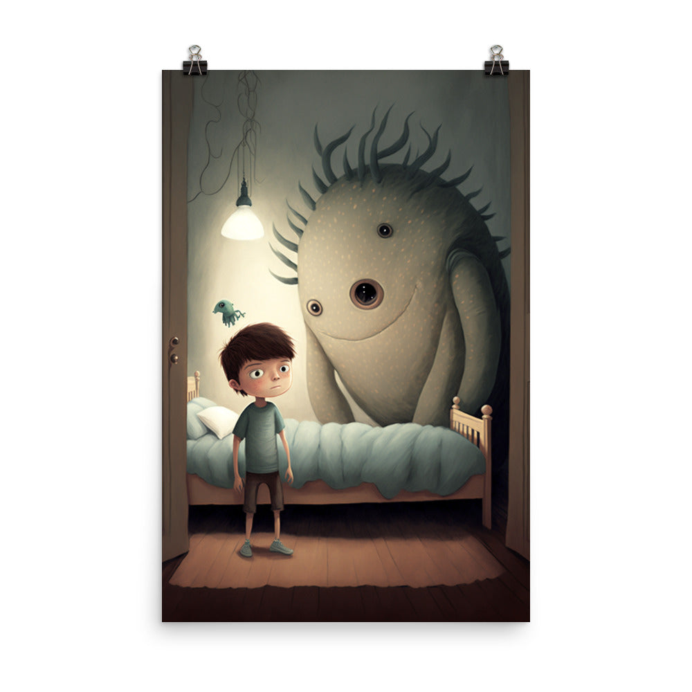 Enhanced Matte Paper Poster - A Boy and His Monster