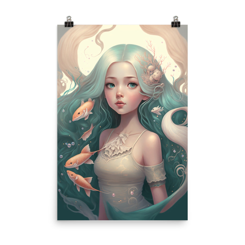 Enhanced Matte Paper Poster - Mermaid