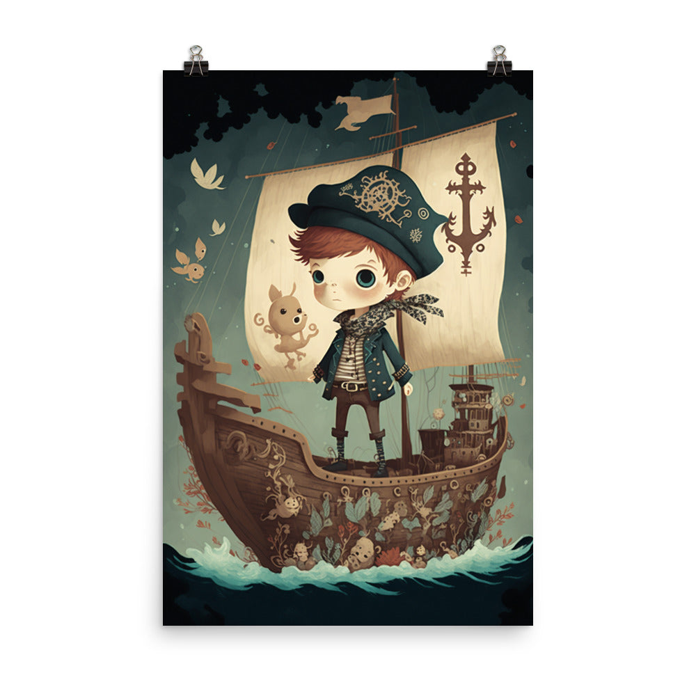Enhanced Matte Paper Poster - Pirate Boy