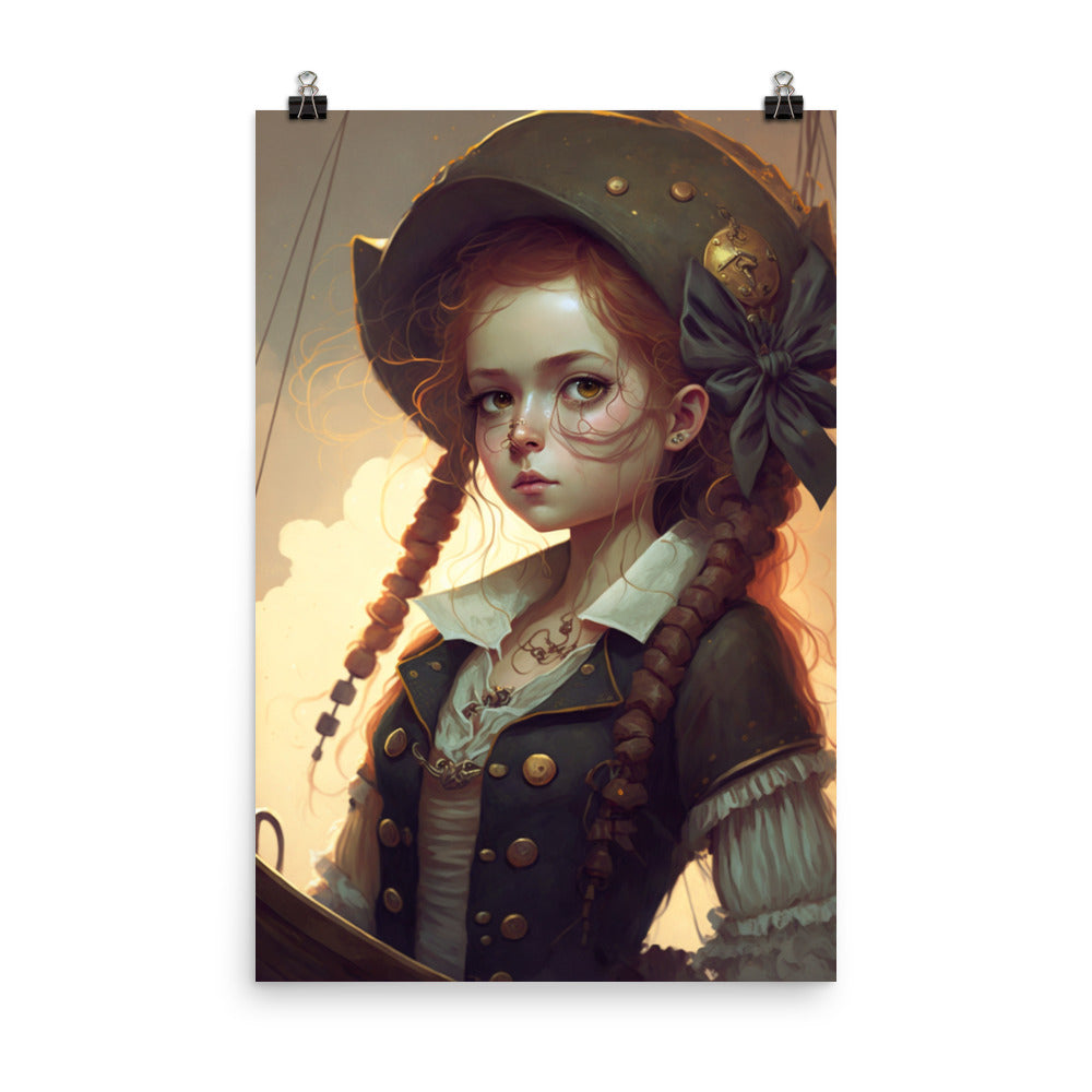 Enhanced Matte Paper Poster - Pirate Girl