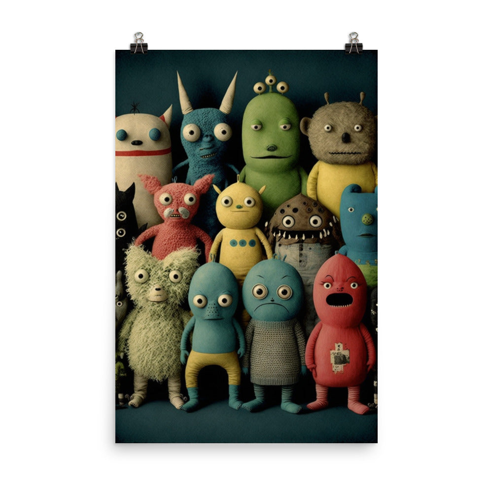 Enhanced Matte Paper Poster - Collectible Monsters