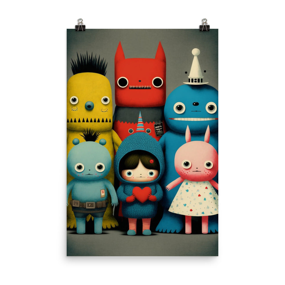 Enhanced Matte Paper Poster - Collectible Monsters