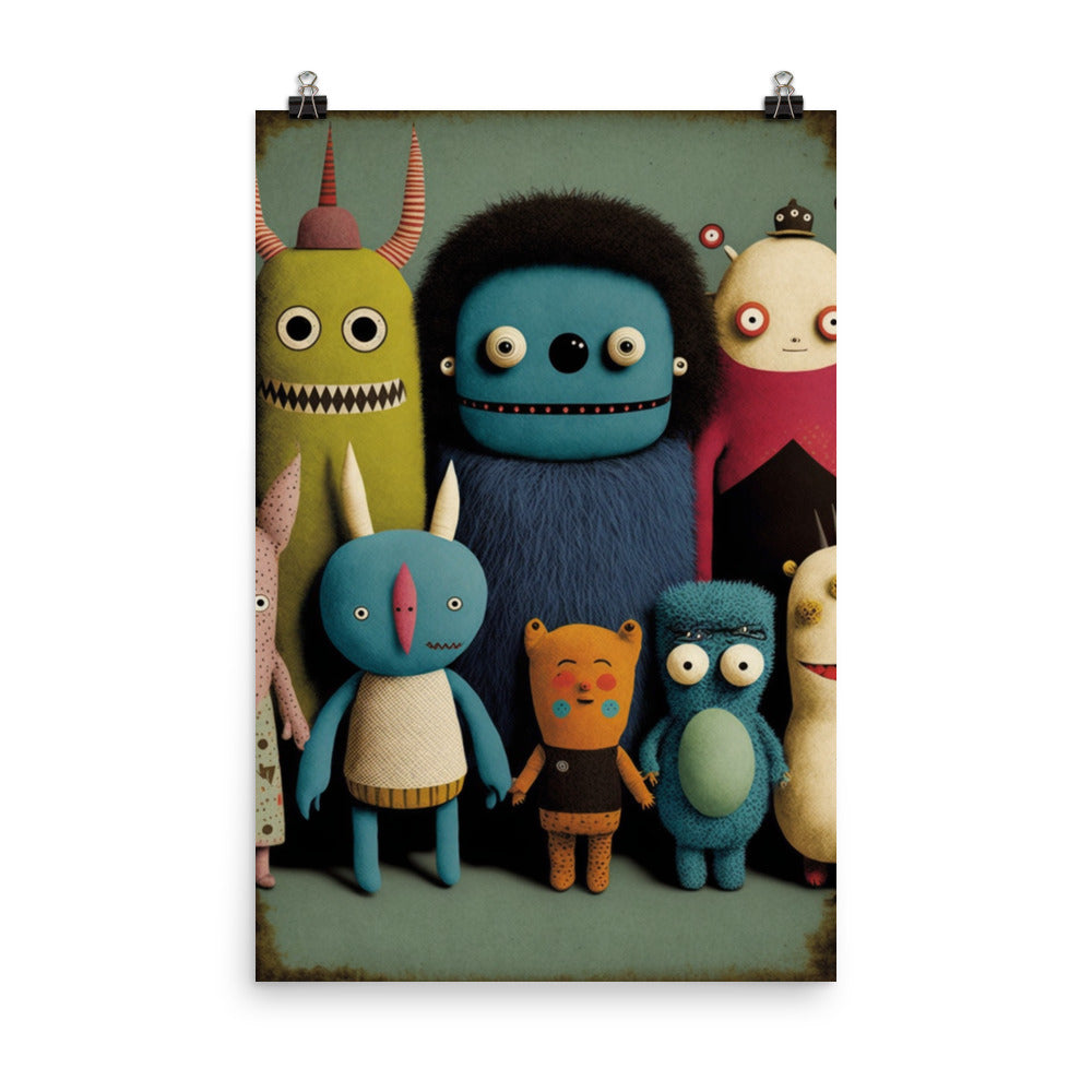 Enhanced Matte Paper Poster - Collectible Monsters
