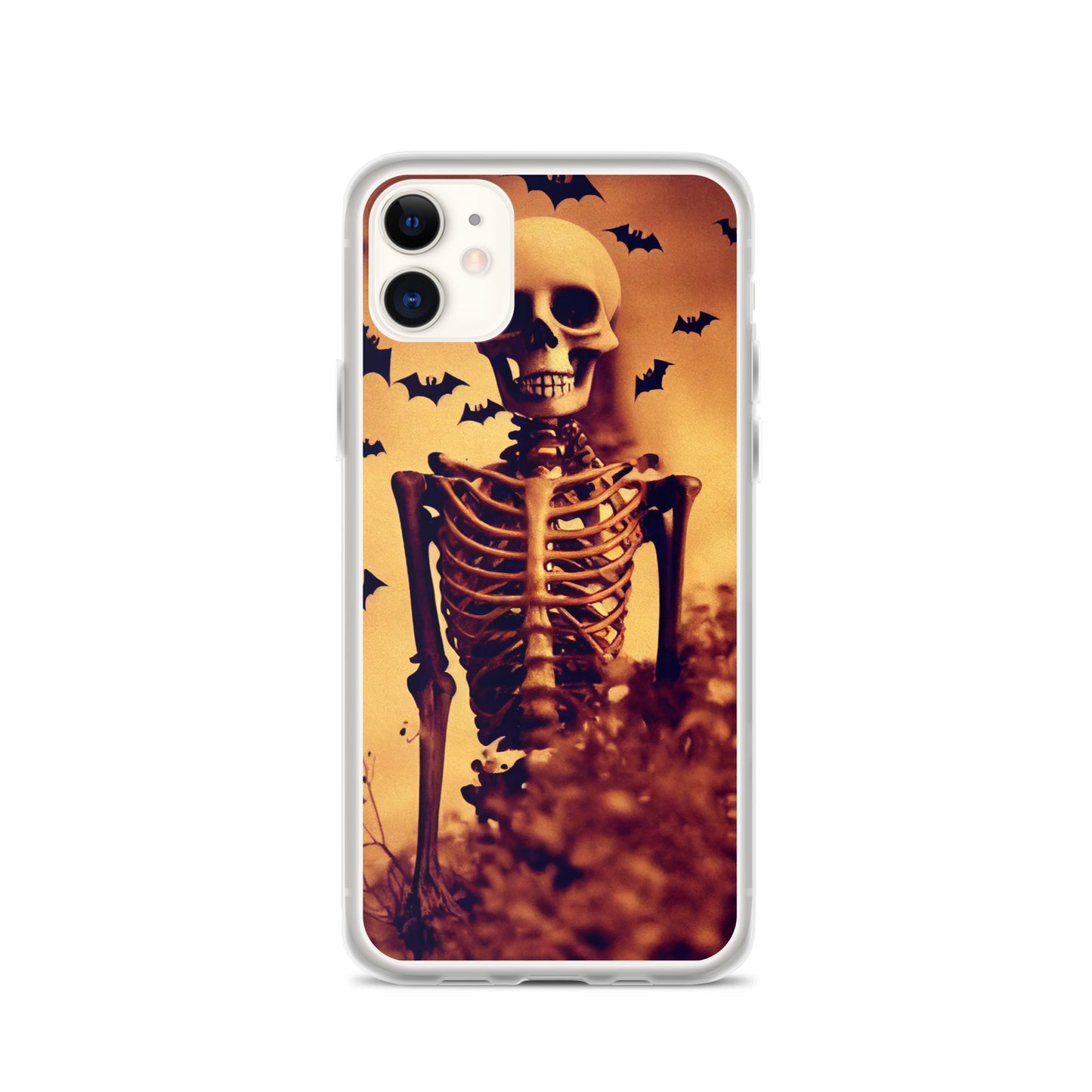 iPhone Case - Halloween Skeleton and Bats