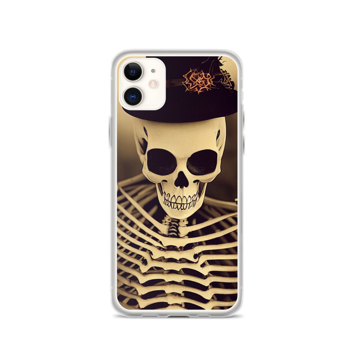 iPhone Case - Halloween Skeleton in a Hat