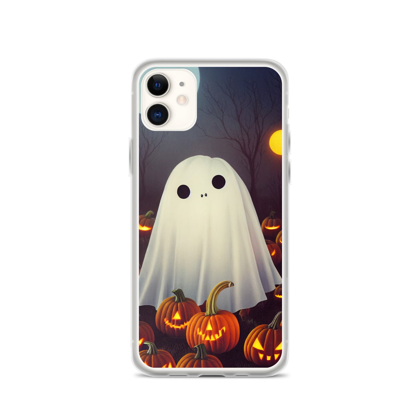 iPhone Case - Halloween Cute Ghost in the Pumpkin Patch