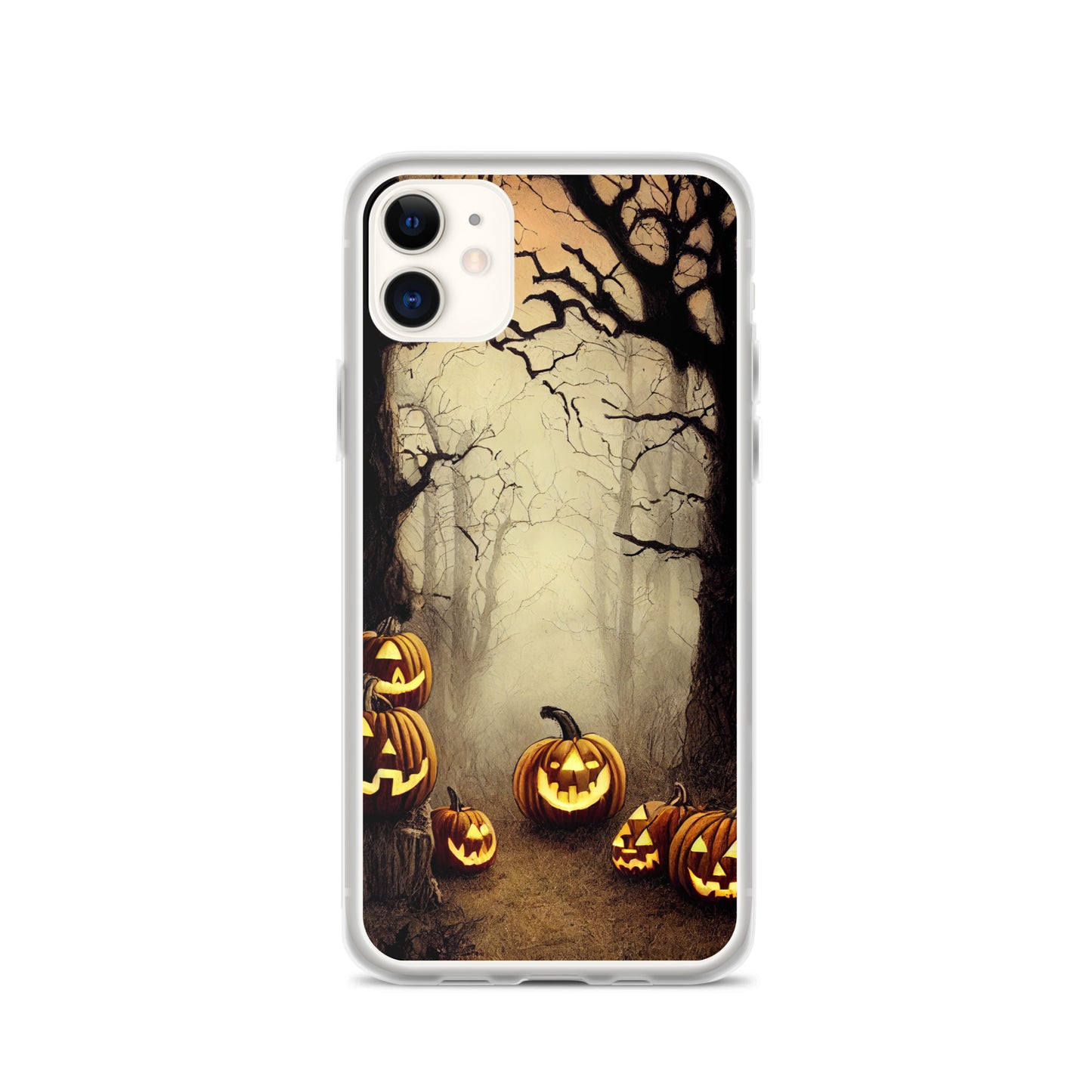 iPhone Case - Halloween Misty Forest Pumpkins