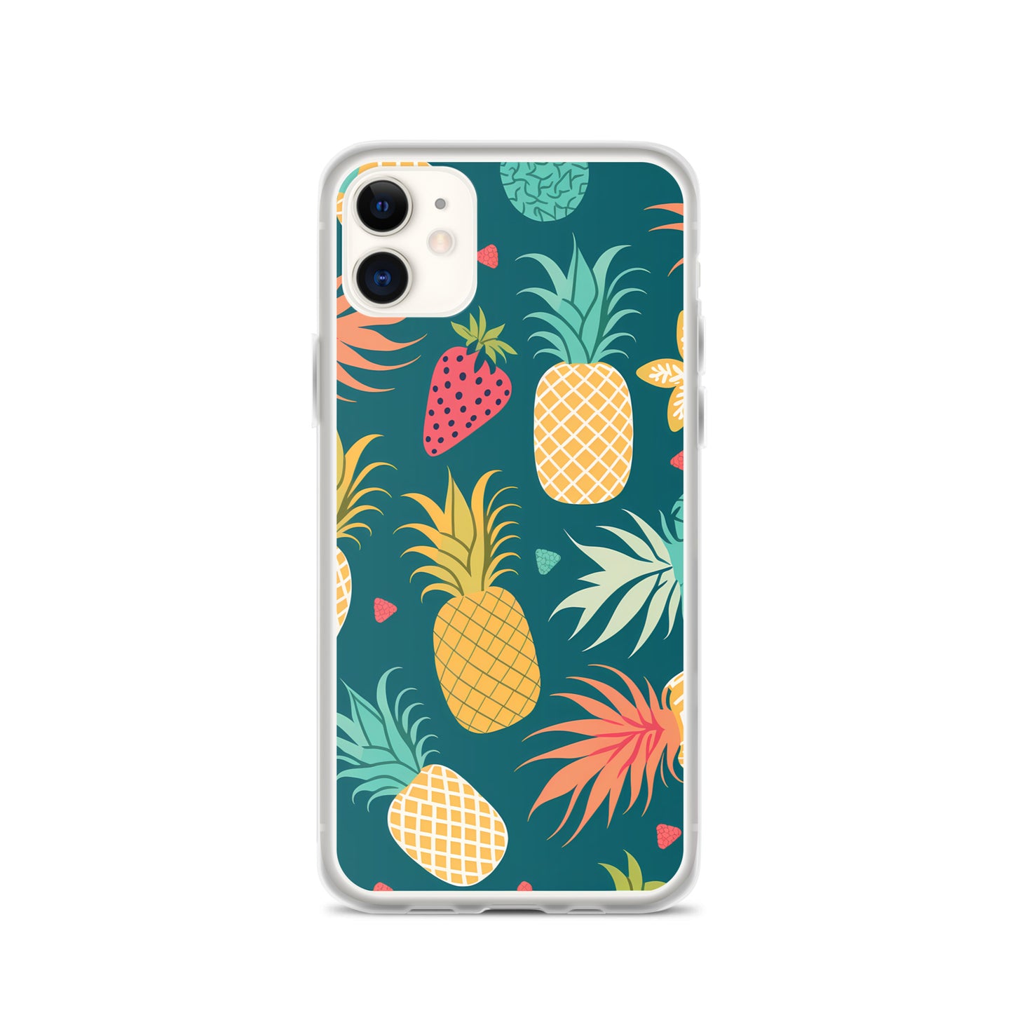 iPhone Case - Pineaples on Aqua