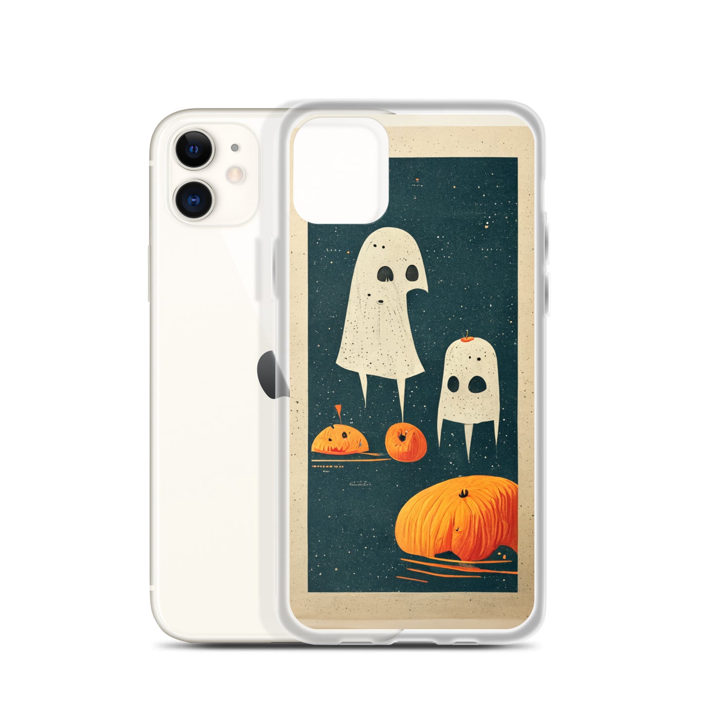 iPhone Case - Halloween Ghosts and Pumpkins