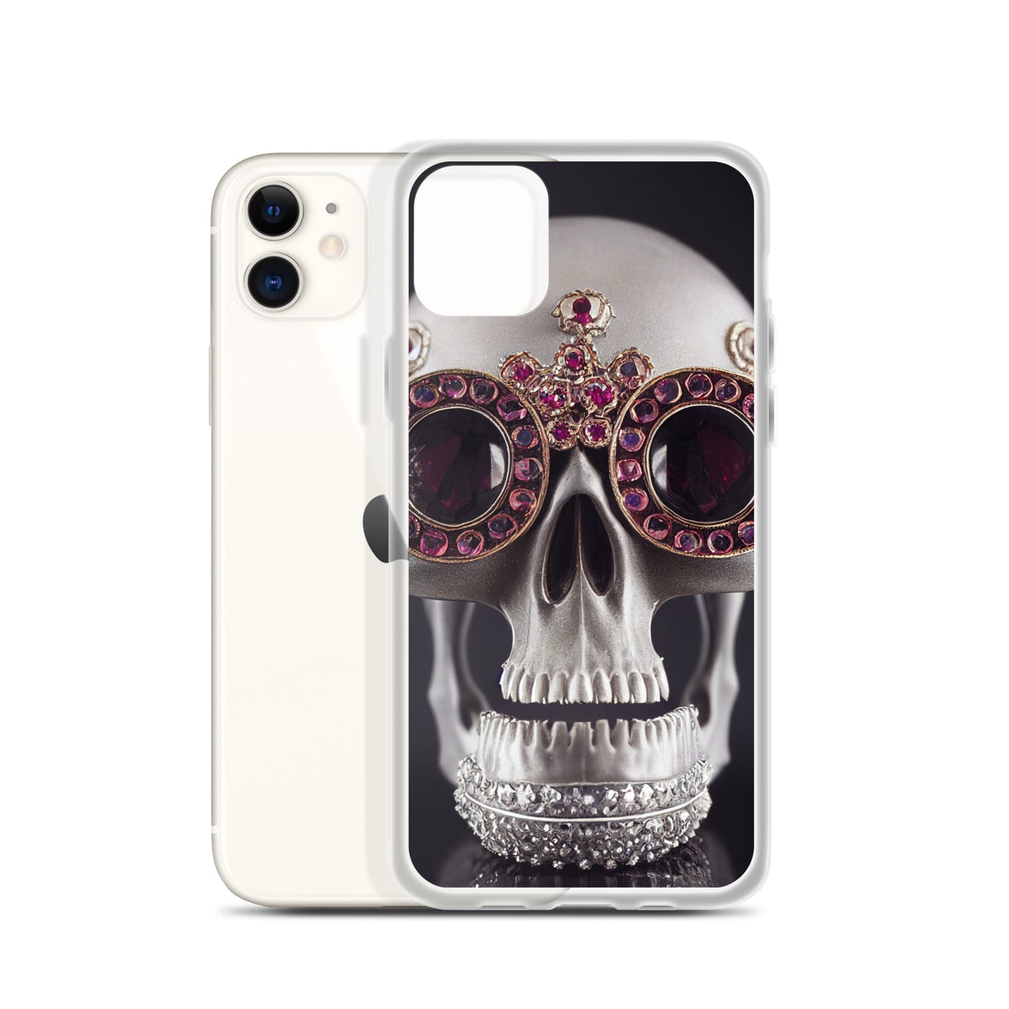 iPhone Case - Ornate Ruby Eyed Skull