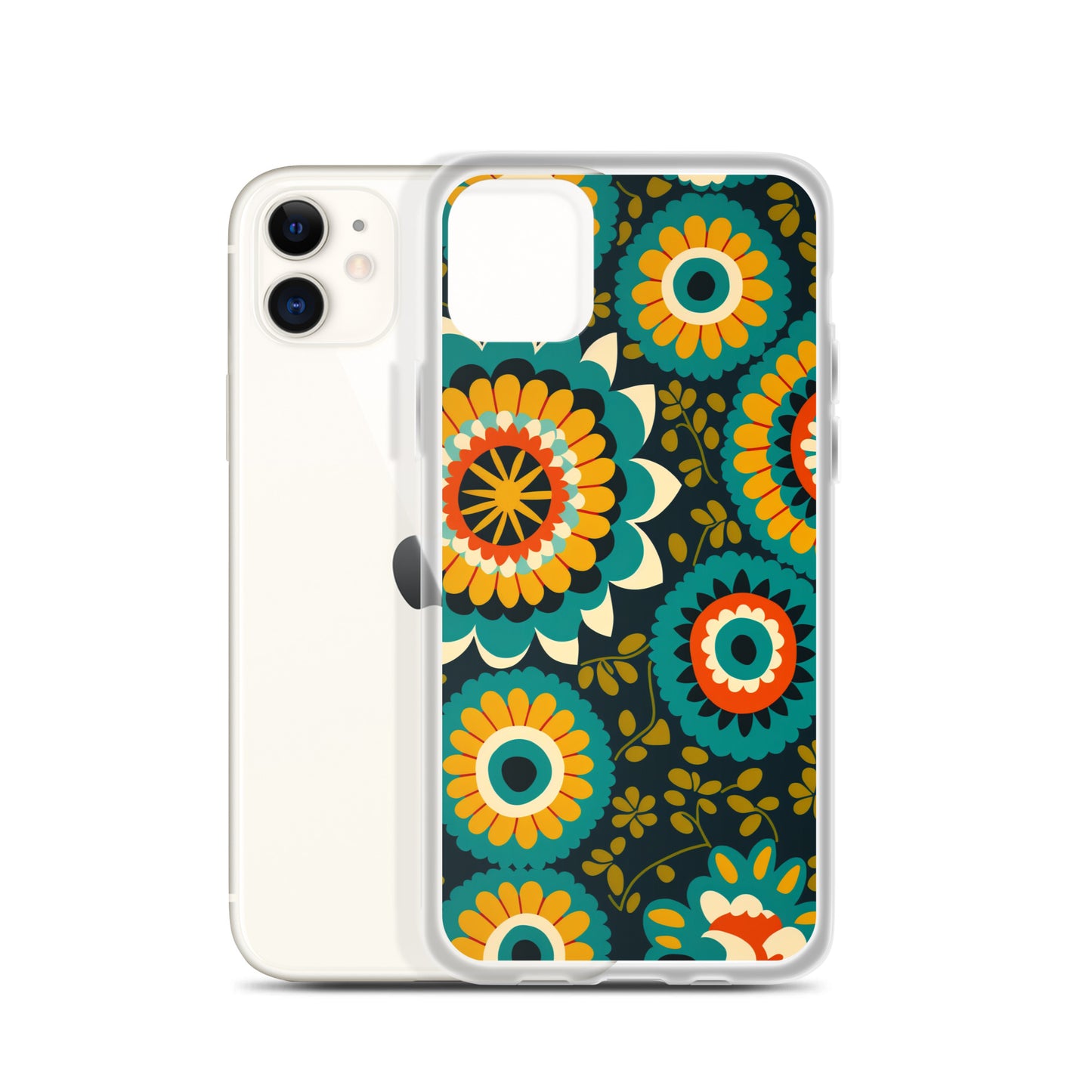 iPhone Case - Hints of Olive Floral Pattern