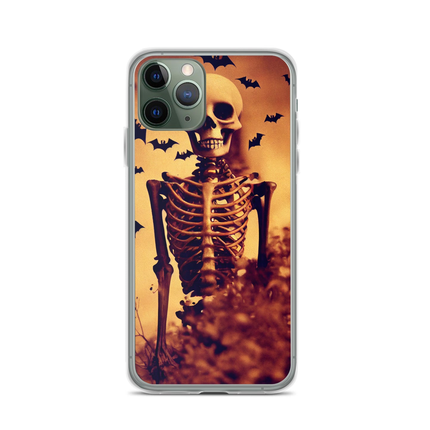 iPhone Case - Halloween Skeleton and Bats