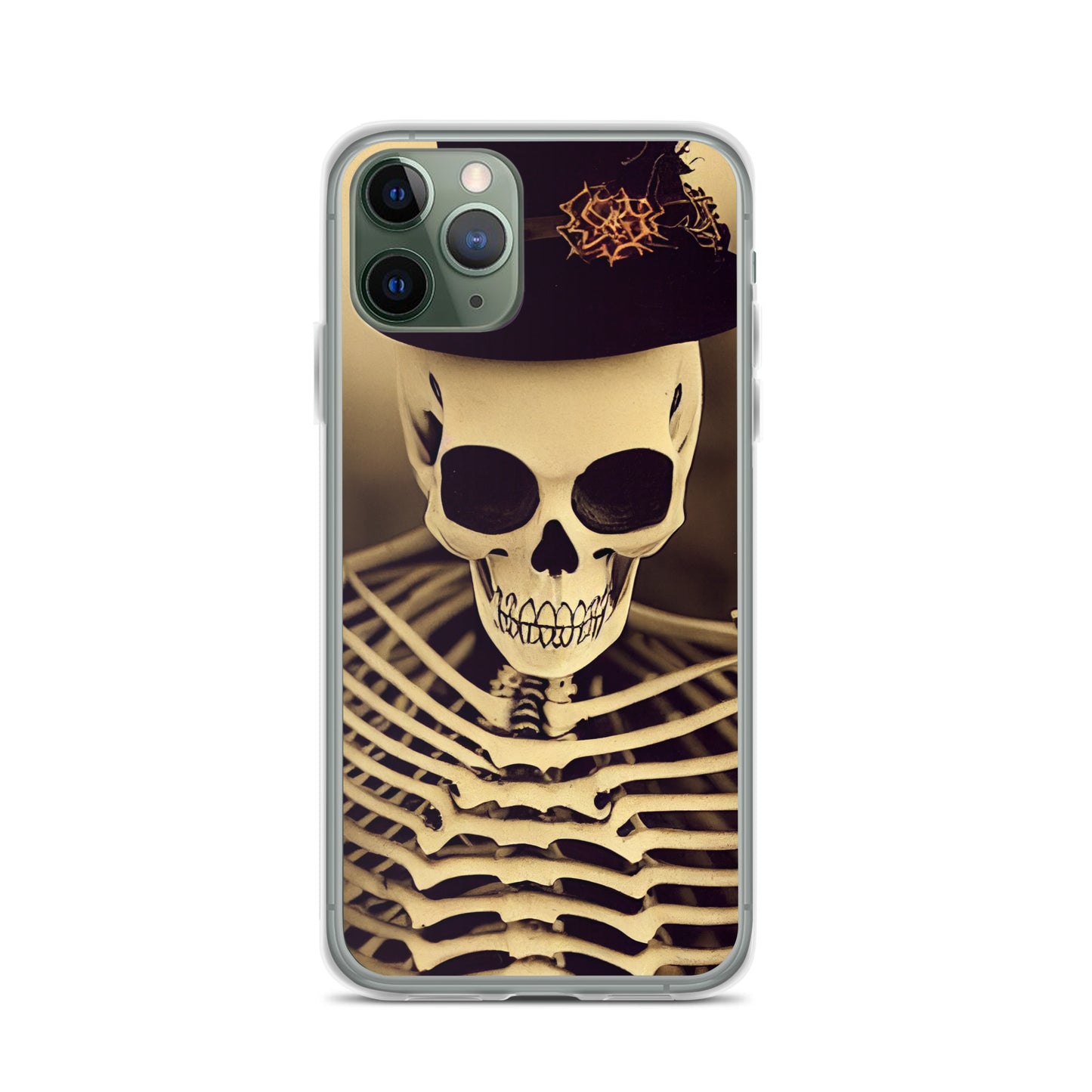 iPhone Case - Halloween Skeleton in a Hat