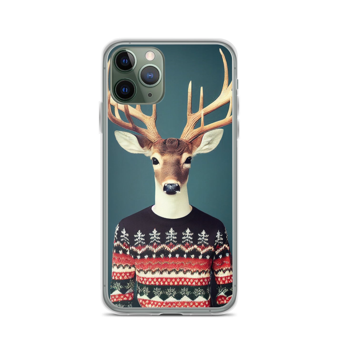 iPhone Case - Deer Wearing Christmas Sweater