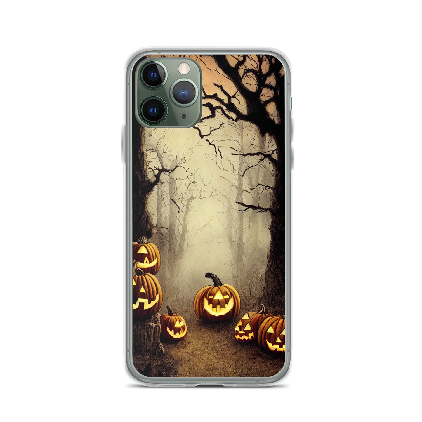 iPhone Case - Halloween Misty Forest Pumpkins